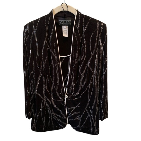 GORGEOUS! Perfect for the holidays! NEVER Worn Sequin Twin Set Sz S - Picture 2 of 9